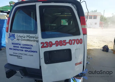 2015 GMC Savana 2500 Work Van z USA, uszkodzony, nr VIN 1GTW7FCFXF1907155